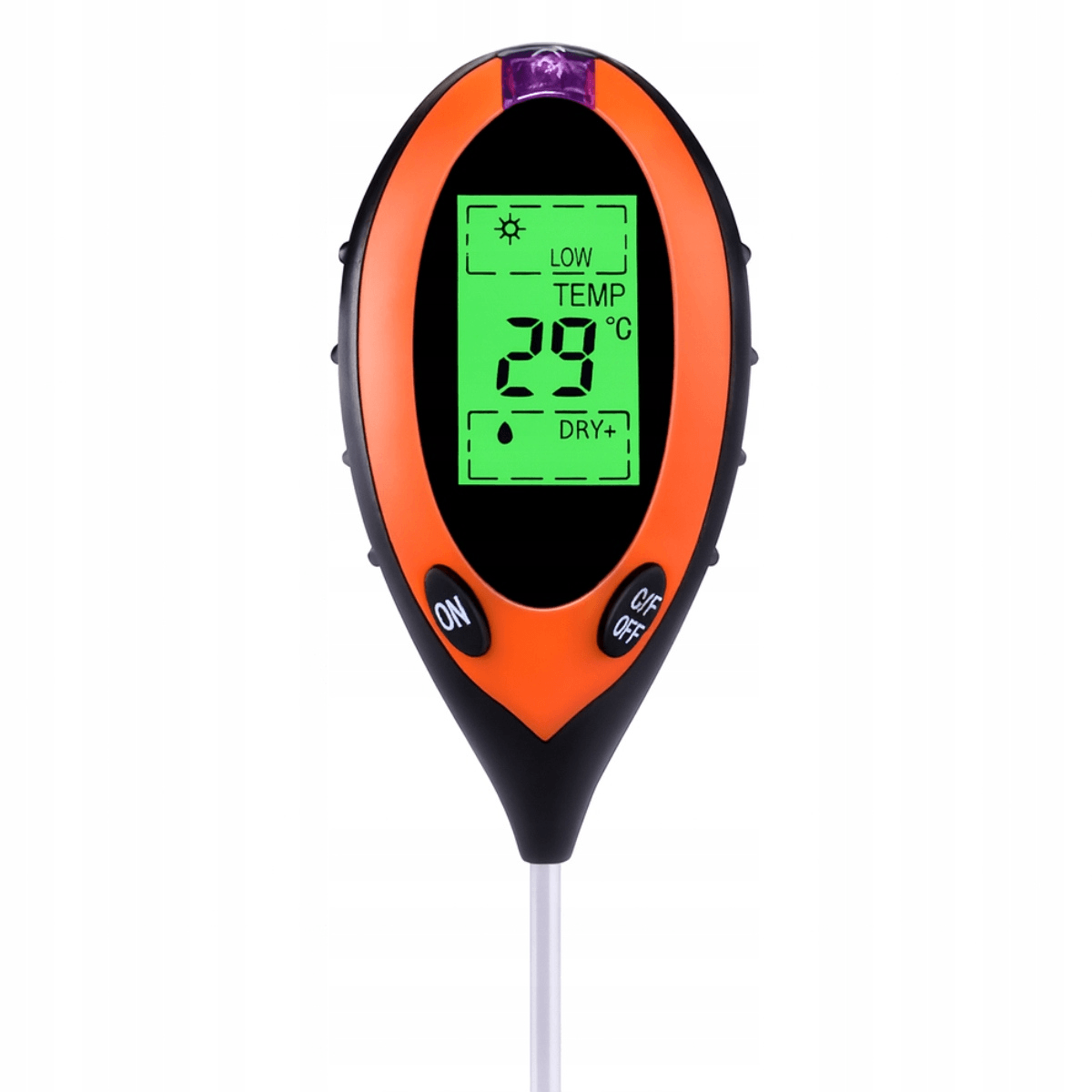 Miernik do gleby 4w1 Shark - pH, temperatura i wilgotność gleby oraz naświetlenie otoczenia