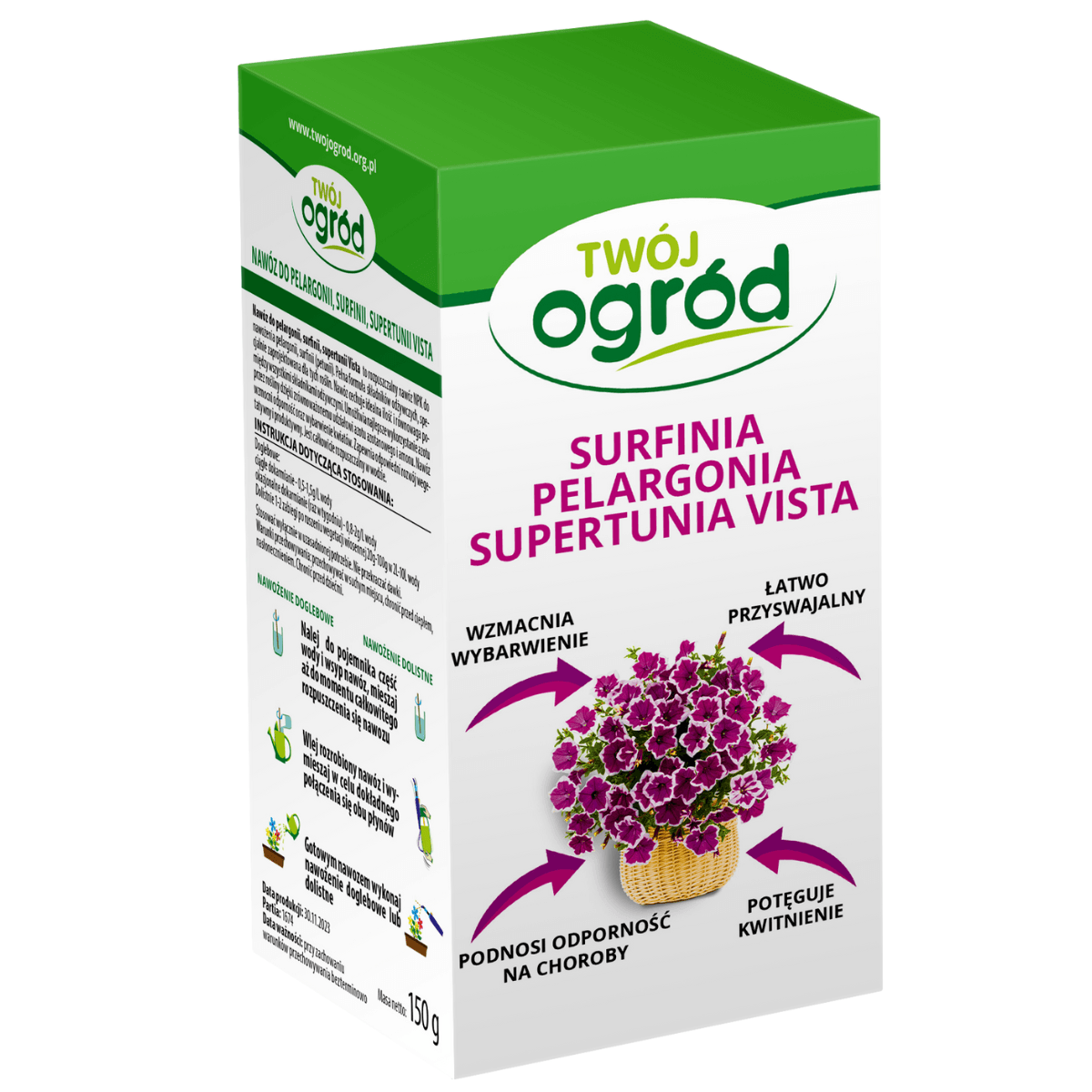 Nawóz do pelargonii, surfinii, supertunii vista 150g Twój Ogród