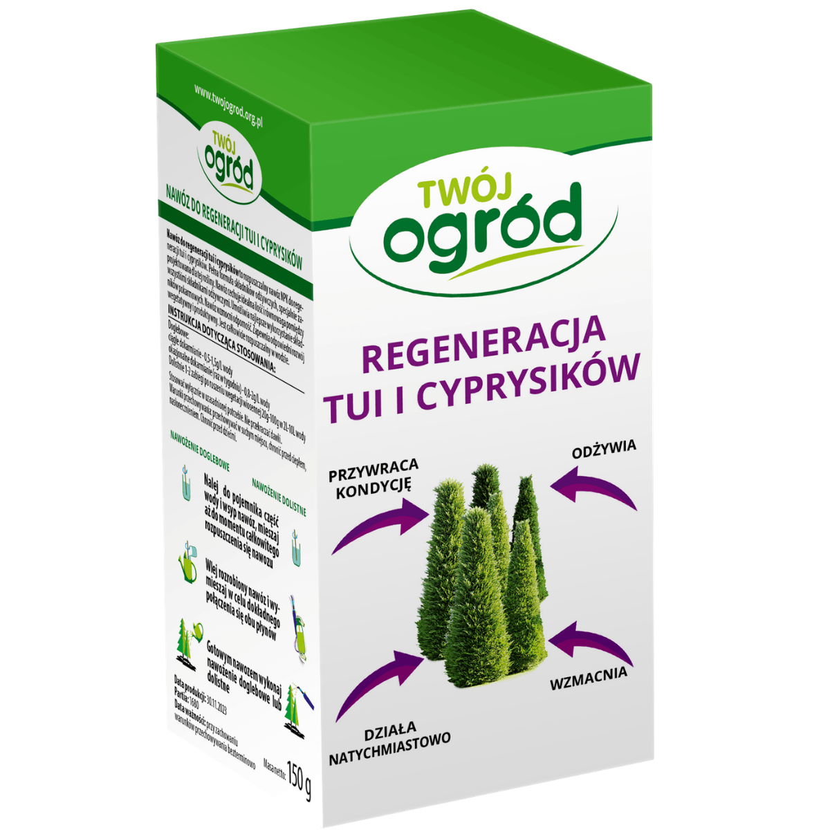 Nawóz do regeneracji tui i cyprysików 150g Twój Ogród