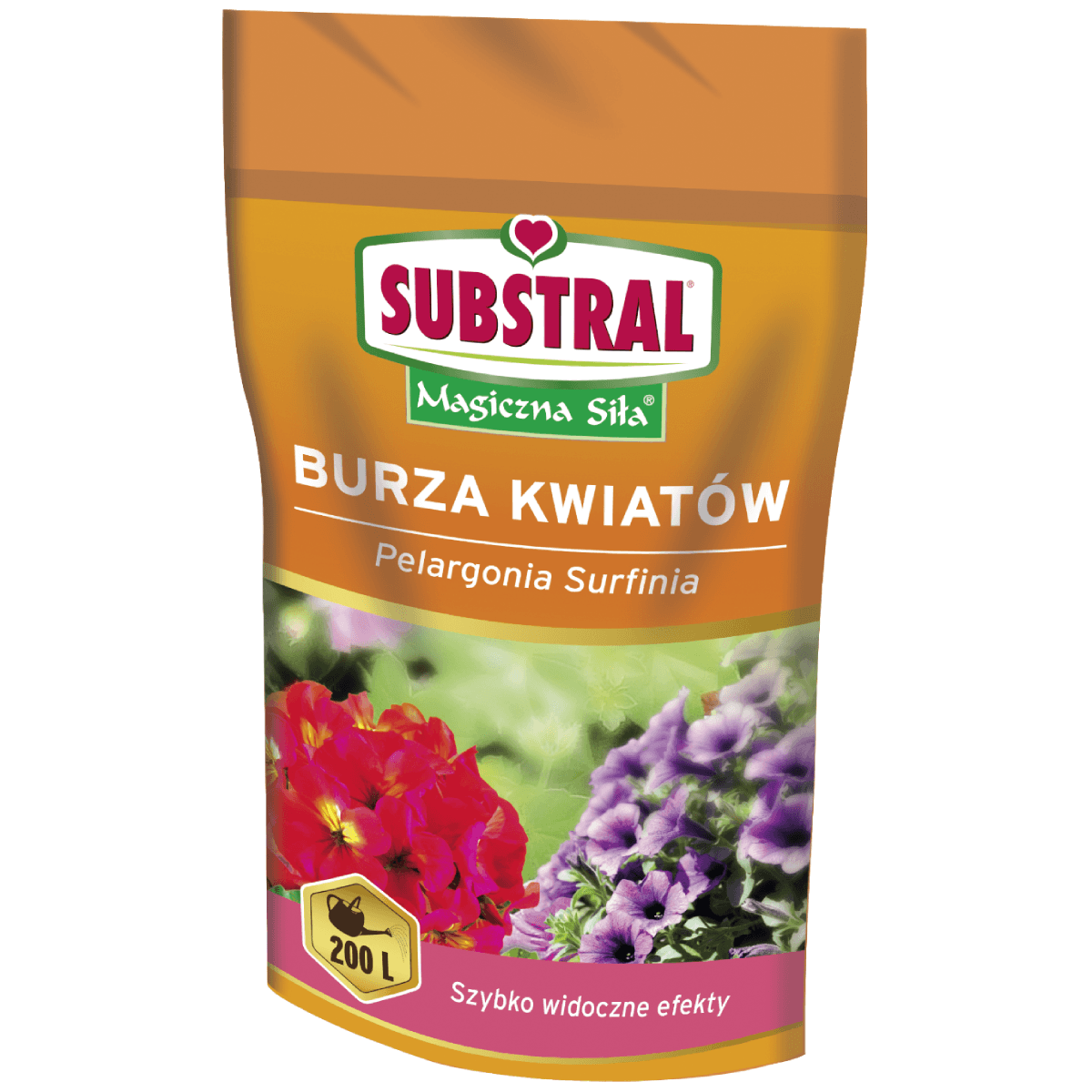 Substral Magiczna Siła Burza Kwiatów 200g - nawóz do pelargonii i surfinii
