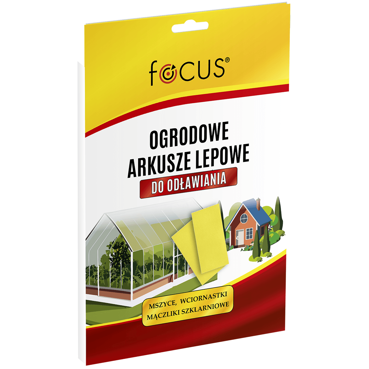 Ogrodowe arkusze lepowe na owady 10 sztuk Focus