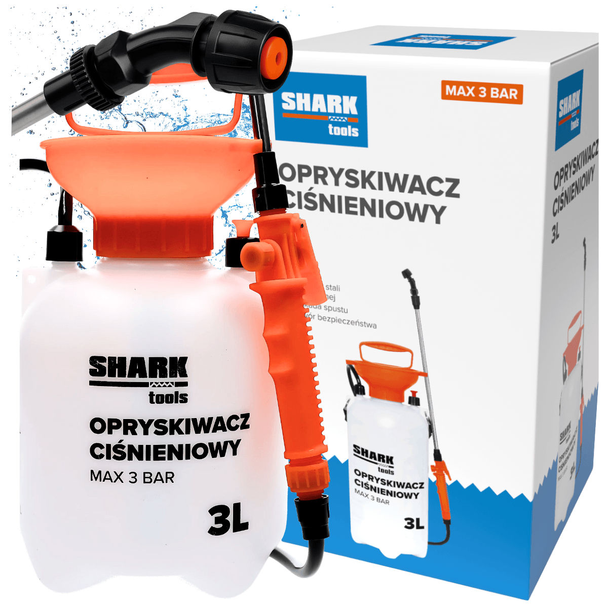 Opryskiwacz ciśnieniowy 3l Shark Tools