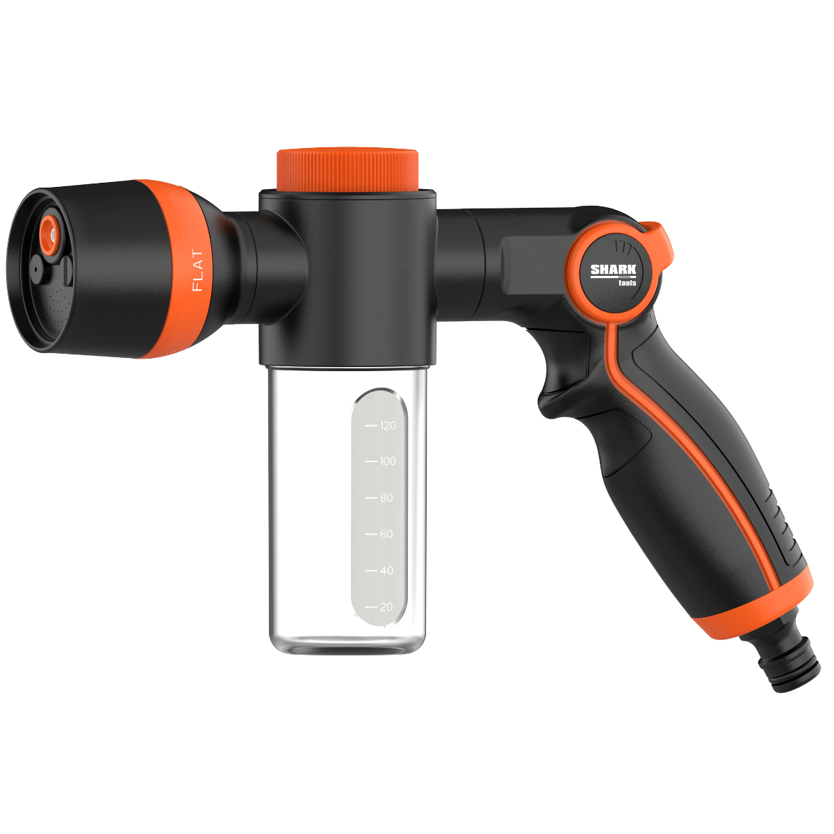 Pistolet zraszający do węża ogrodowego z dozownikiem Shark Tools