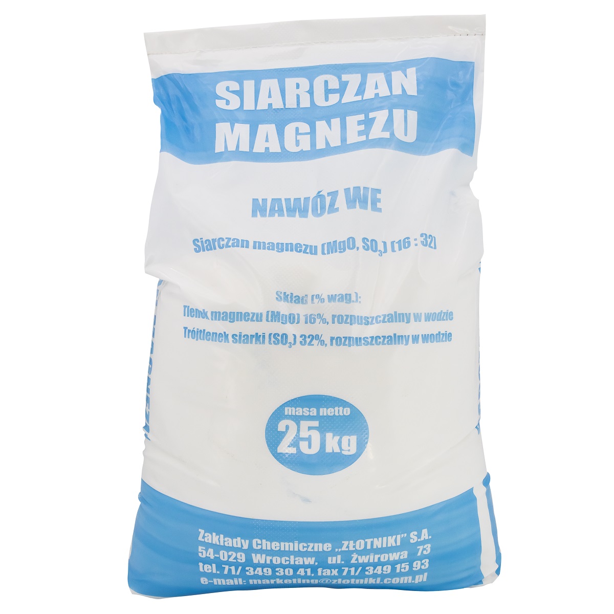 Siarczan magnezu siedmiowodny 25kg ZHZ