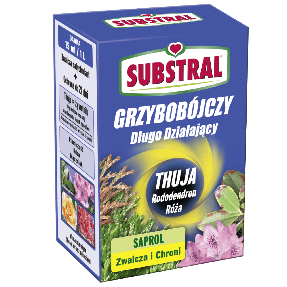 Substral Saprol Thuja Rododendron Róża 100ml - środek grzybobójczy długo działający