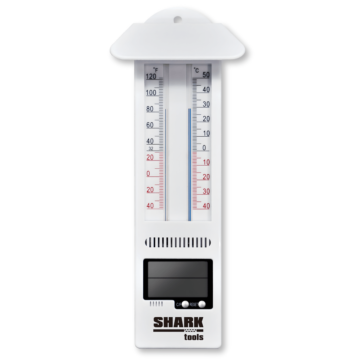 Termometr ogrodowy zewnętrzny z wyświetlaczem LCD Min-Max Shark Tools