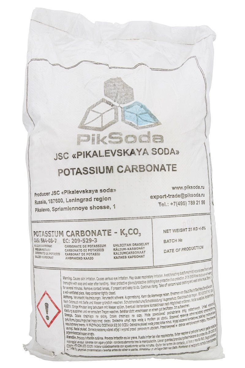 Węglan potasu K2CO3 25kg PikSoda